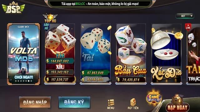 Các trò chơi đặc sắc được chơi khi đăng ký B52club